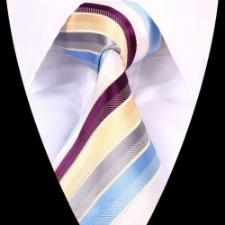 Hedvábná kravata pruhovaná