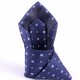 Hedvábná kravata modrá se vzorem
