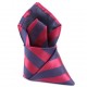 Hedvábná kravata tmavě modrá  červená pruhovaná