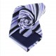 Hedvábná kravata šedá pruhovaná