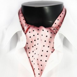 Pánská hedvábná kravatová šála růžová